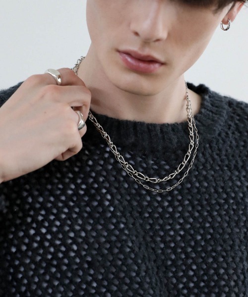 セール】Buyer's Select/日本製マンテルダブルチェーンネックレス