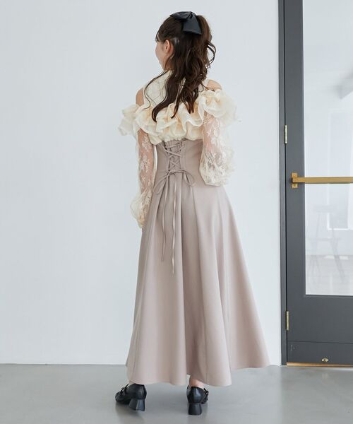 MAJESTIC N ウエストきゅっとミルフィーユワンピ Mサイズ MAJESTIC N ウエストきゅっとミルフィーユワンピ Mサイズ