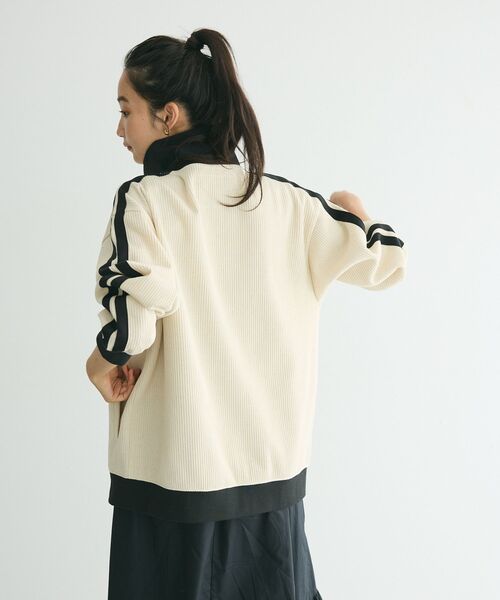 CRAFT STANDARD BOUTIQUE（クラフトスタンダードブティック）の「トラックジャケット　◆（ジャージ・レディース・ベージュ/ブラウン/グリーン/アイボリー/ブラック/レッド系その他5・M/L/XL）」の15枚目の写真