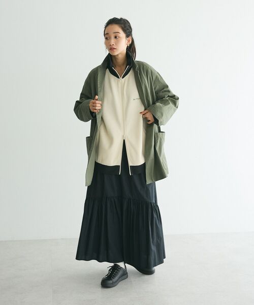 CRAFT STANDARD BOUTIQUE（クラフトスタンダードブティック）の「トラックジャケット　◆（ジャージ・レディース・ベージュ/ブラウン/グリーン/アイボリー/ブラック/レッド系その他5・M/L/XL）」の20枚目の写真