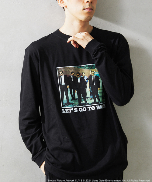 JOURNAL STANDARD relume（ジャーナルスタンダード　レリューム）の「RESERVOIR DOGS 別注 ムービープリントロングスリーブT（Tシャツ/カットソー・メンズ・ブラック/ホワイト・LARGE/MEDIUM）」の2枚目の写真