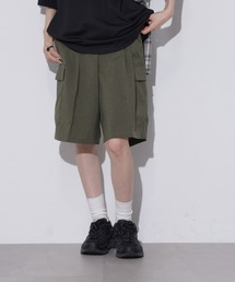 SOFIA（Apo(s)ture）（ソフィア）の「SOFIA-006/マットウースカーゴバミューダパンツ（カーゴパンツ）」