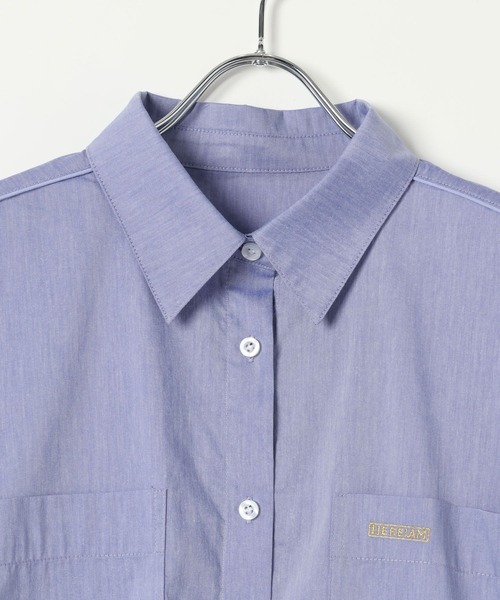 HEREIAM（ヘレイアム）の「【HEREIAM】ドルマンメタリックLOGOシャツ（シャツ/ブラウス・レディース・ブルー系/ブラック/ライトブルー・FREE）」の13枚目の写真