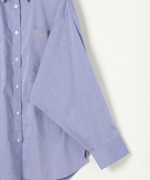 HEREIAM（ヘレイアム）の「【HEREIAM】ドルマンメタリックLOGOシャツ（シャツ/ブラウス・レディース・ブルー系/ブラック/ライトブルー・FREE）」の12枚目の写真