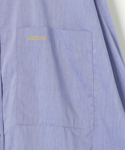 HEREIAM（ヘレイアム）の「【HEREIAM】ドルマンメタリックLOGOシャツ（シャツ/ブラウス・レディース・ブルー系/ブラック/ライトブルー・FREE）」の10枚目の写真