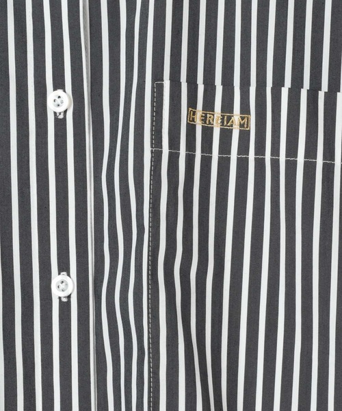 HEREIAM（ヘレイアム）の「【HEREIAM】ドルマンメタリックLOGOシャツ（シャツ/ブラウス・レディース・ブルー系/ブラック/ライトブルー・FREE）」の7枚目の写真