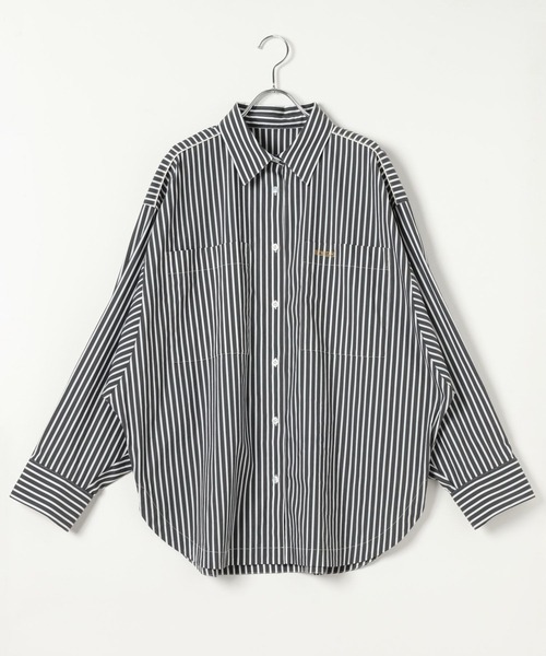 HEREIAM（ヘレイアム）の「【HEREIAM】ドルマンメタリックLOGOシャツ（シャツ/ブラウス・レディース・ブルー系/ブラック/ライトブルー・FREE）」の17枚目の写真