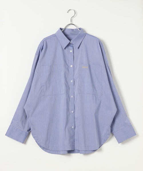 HEREIAM（ヘレイアム）の「【HEREIAM】ドルマンメタリックLOGOシャツ（シャツ/ブラウス・レディース・ブルー系/ブラック/ライトブルー・FREE）」の16枚目の写真