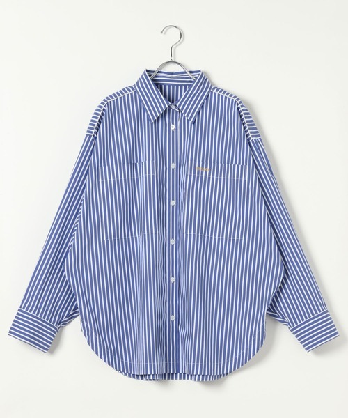 HEREIAM（ヘレイアム）の「【HEREIAM】ドルマンメタリックLOGOシャツ（シャツ/ブラウス・レディース・ブルー系/ブラック/ライトブルー・FREE）」の15枚目の写真