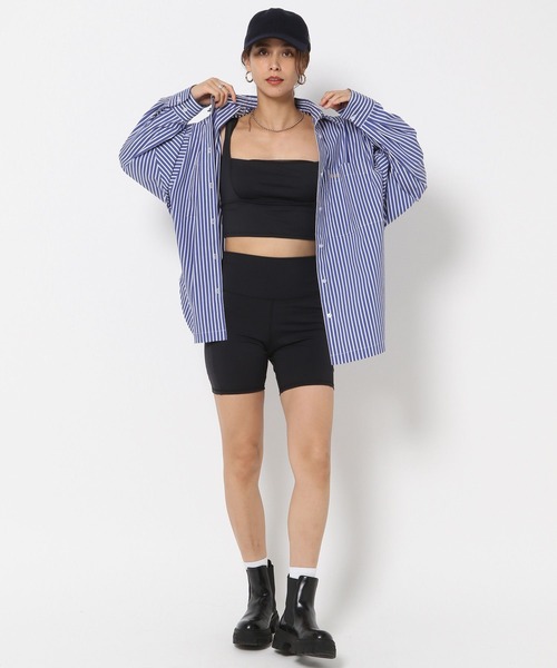 HEREIAM（ヘレイアム）の「【HEREIAM】ドルマンメタリックLOGOシャツ（シャツ/ブラウス・レディース・ブルー系/ブラック/ライトブルー・FREE）」の22枚目の写真