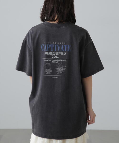 FREE'S MART(フリーズマート)の「◆ヴィンテージライクプリントTシャツ(Tシャツ/カットソー・レディース・ブルー/ブラック/ホワイト・FREE)」の6枚目の写真