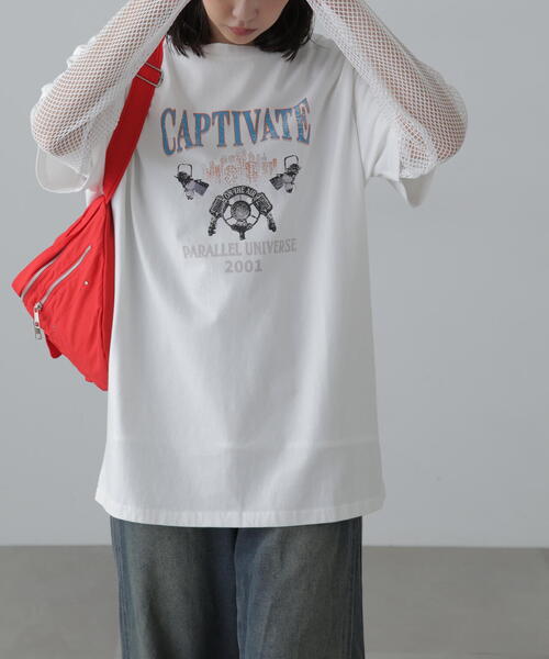 FREE'S MART(フリーズマート)の「◆ヴィンテージライクプリントTシャツ(Tシャツ/カットソー・レディース・ブルー/ブラック/ホワイト・FREE)」の14枚目の写真