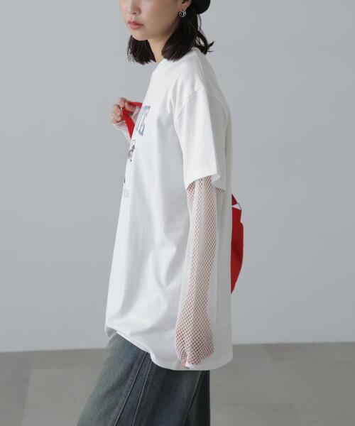 FREE'S MART(フリーズマート)の「◆ヴィンテージライクプリントTシャツ(Tシャツ/カットソー・レディース・ブルー/ブラック/ホワイト・FREE)」の15枚目の写真