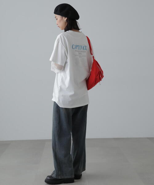 FREE'S MART(フリーズマート)の「◆ヴィンテージライクプリントTシャツ(Tシャツ/カットソー・レディース・ブルー/ブラック/ホワイト・FREE)」の18枚目の写真