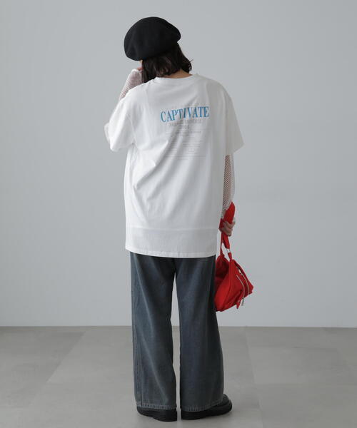FREE'S MART(フリーズマート)の「◆ヴィンテージライクプリントTシャツ(Tシャツ/カットソー・レディース・ブルー/ブラック/ホワイト・FREE)」の19枚目の写真
