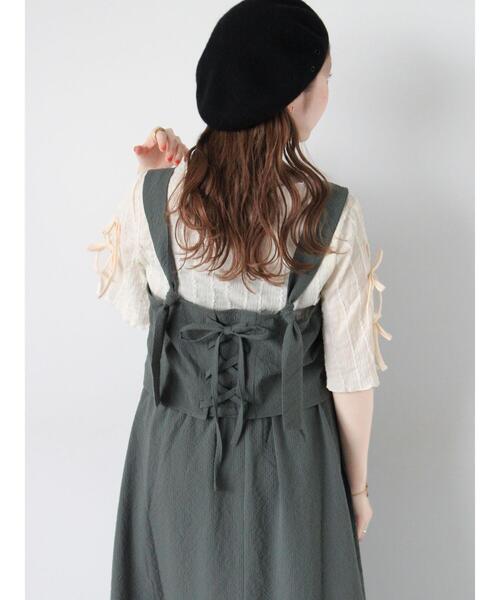 ehka sopo（エヘカソポ）の「セットアップワンピース（ワンピース・レディース・ブラック/グリーン/ブラウン・F）」の11枚目の写真