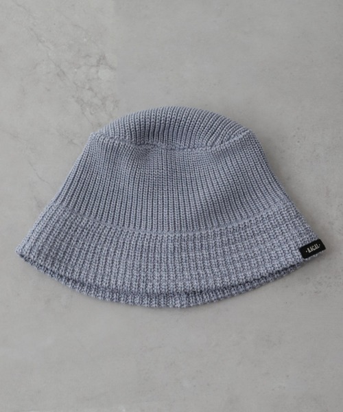 RACAL（ラカル）の「RACAL/別注 Knit Bucket Hat（ハット・メンズ・ブルーグレー/オフホワイト/ブラック/モカ・FREE）」の3枚目の写真
