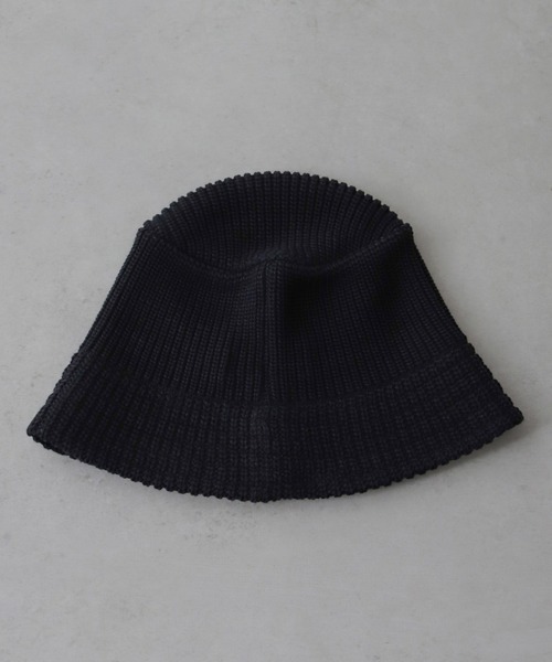 RACAL（ラカル）の「RACAL/別注 Knit Bucket Hat（ハット・メンズ・ブルーグレー/オフホワイト/ブラック/モカ・FREE）」の9枚目の写真
