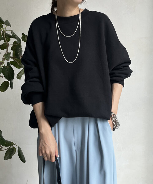 DouDou(ドゥドゥ)の「【WEB限定】 CEST DEVISE 2WAYプルオーバー(Tシャツ/カットソー・レディース・グレー/ブラック/ホワイト系その他・FREE)」の12枚目の写真