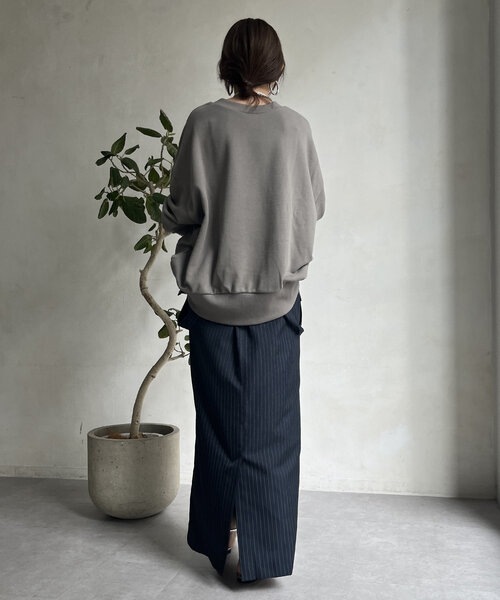 DouDou(ドゥドゥ)の「【WEB限定】 CEST DEVISE 2WAYプルオーバー(Tシャツ/カットソー・レディース・グレー/ブラック/ホワイト系その他・FREE)」の18枚目の写真