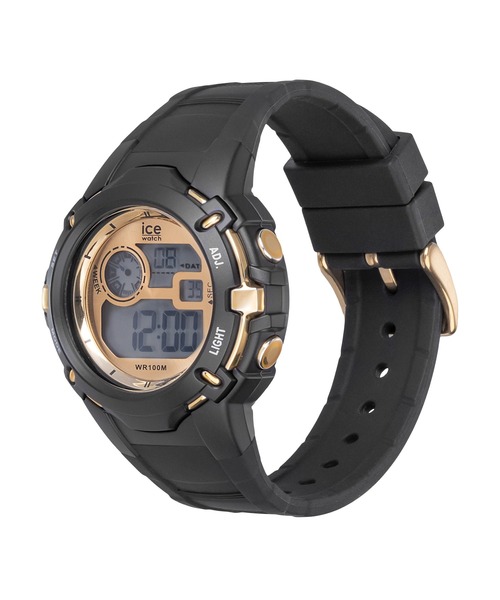 ice watch デジタル腕時計 黒/金 ice watch デジタル腕時計 黒/金 ICE digit retro - ブラック