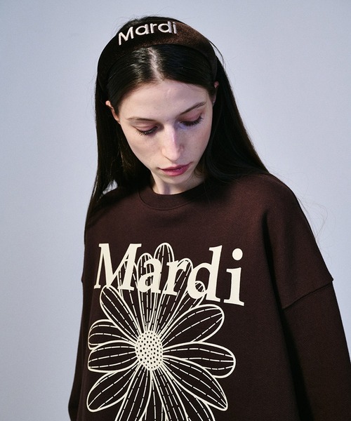 Mardi Mercredi（マルディメクルディ）の「HAIR BAND LOGO EMBELLISHMENT VELVET（ヘアバンド・レディース・ネイビー/グリーン/ブラウン/ブルー/ブラック・FREE）」の15枚目の写真