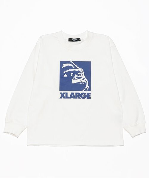 XLARGE KIDS(エクストララージキッズ)の「スクエアOG長袖Tシャツ(スウェット・キッズ・ホワイト/ブラック/イエロー/ブルー・80cm/90cm/110cm/100cm/120cm/130cm/140cm)」の3枚目の写真