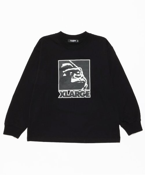 XLARGE KIDS(エクストララージキッズ)の「スクエアOG長袖Tシャツ(スウェット・キッズ・ホワイト/ブラック/イエロー/ブルー・80cm/90cm/110cm/100cm/120cm/130cm/140cm)」の4枚目の写真