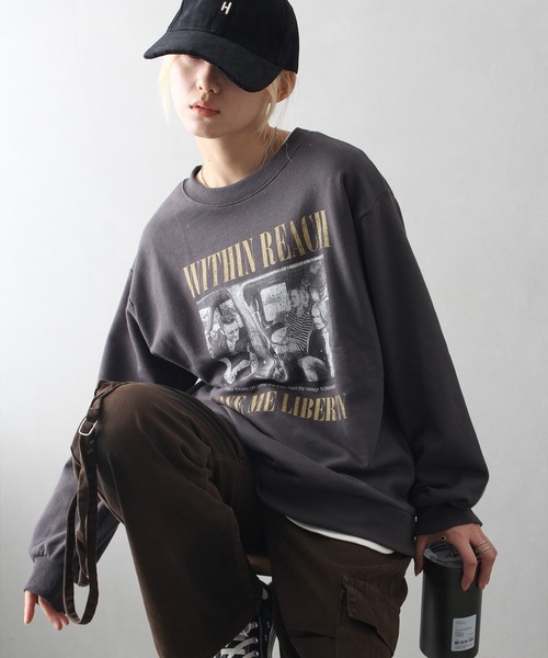 SpRay(スプレイ)の「イニシャル刺繍キャップ(H)(キャップ・レディース・チャコールグレー/ブラック/ベージュ/ブラウン/レッド/アイボリー・FREE)」の8枚目の写真