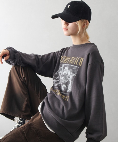 SpRay(スプレイ)の「イニシャル刺繍キャップ(H)(キャップ・レディース・チャコールグレー/ブラック/ベージュ/ブラウン/レッド/アイボリー・FREE)」の9枚目の写真