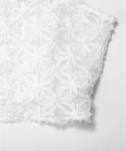 花柄刺繍レースビスチェキャミソール（キャミソール