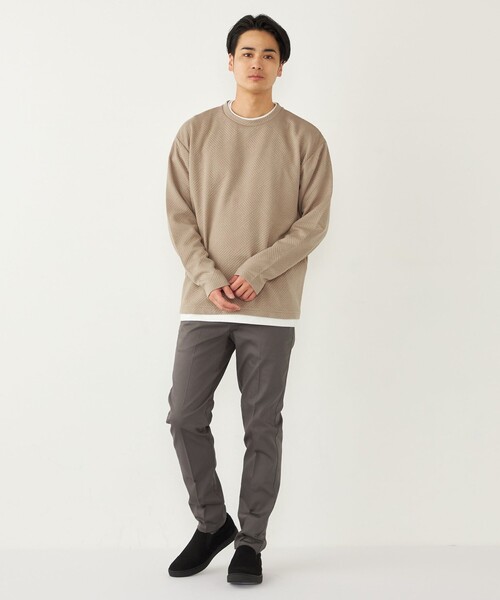 SHIPS Colors（シップス カラーズ）の「SHIPS Colors:〈洗濯機可能〉ハイストレッチ イージー チノパンツ◇（チノパンツ・メンズ・ベージュ/ネイビー/グレー/オリーブ・SMALL/MEDIUM/LARGE/X-LARGE）」の11枚目の写真