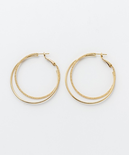 ciite'(シーテ)の「大ぶりグリッターフープピアス (両耳用)(ピアス(両耳用)・レディース・シルバー/ゴールド・FREE)」の3枚目の写真