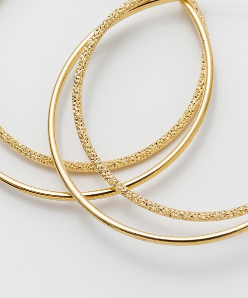 ciite'(シーテ)の「大ぶりグリッターフープピアス (両耳用)(ピアス(両耳用)・レディース・シルバー/ゴールド・FREE)」の5枚目の写真