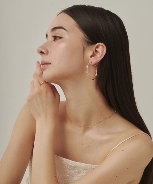 ciite'(シーテ)の「大ぶりグリッターフープピアス (両耳用)(ピアス(両耳用)・レディース・シルバー/ゴールド・FREE)」の10枚目の写真