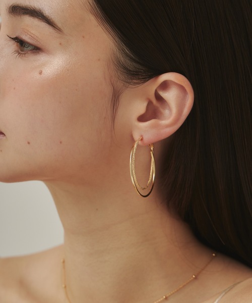 ciite'(シーテ)の「大ぶりグリッターフープピアス (両耳用)(ピアス(両耳用)・レディース・シルバー/ゴールド・FREE)」の21枚目の写真