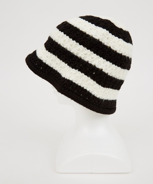 セール】an meets zakka ボーダーローゲージニットハット