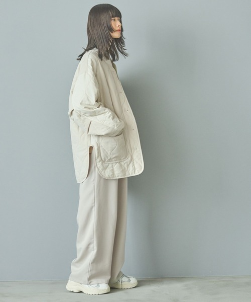 LAKOLE（ラコレ）の「バイカラーキルティングブルゾン / 132257（ブルゾン・レディース・カーキ/ブラック/アイボリー・SMALL/MEDIUM）」の11枚目の写真