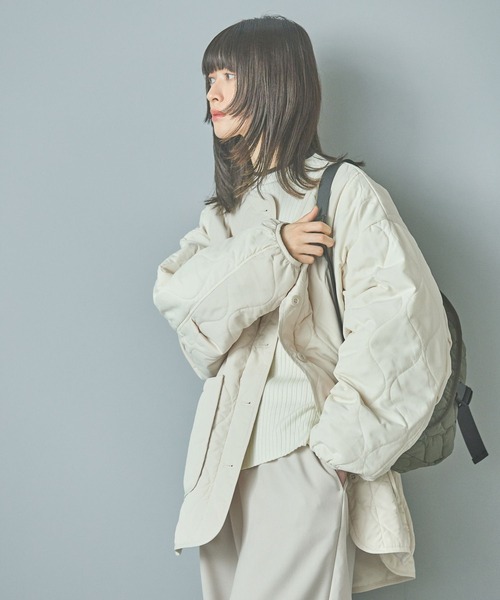 LAKOLE（ラコレ）の「バイカラーキルティングブルゾン / 132257（ブルゾン・レディース・カーキ/ブラック/アイボリー・SMALL/MEDIUM）」の15枚目の写真