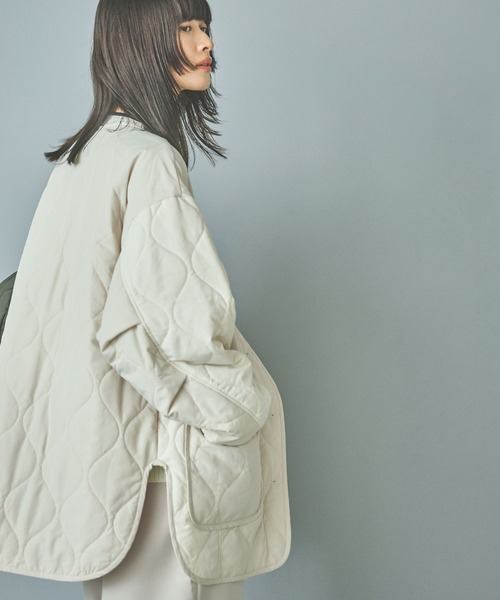 LAKOLE（ラコレ）の「バイカラーキルティングブルゾン / 132257（ブルゾン・レディース・カーキ/ブラック/アイボリー・SMALL/MEDIUM）」の16枚目の写真