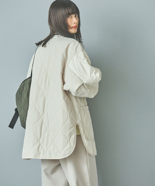 LAKOLE（ラコレ）の「バイカラーキルティングブルゾン / 132257（ブルゾン・レディース・カーキ/ブラック/アイボリー・SMALL/MEDIUM）」の19枚目の写真