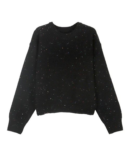 STUMBLY⭐︎レインボー スパンコールニット スパンコールニットトップス（ニット/セーター）｜KOBE LETTUCE