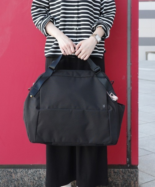 TRAVEL SHOP MILESTO(トラベルショップミレスト)の「Hutte ボストンバッグ(ボストンバッグ・レディース・ブラック/ダークグレー/ライトグレー・フリ-)」の4枚目の写真