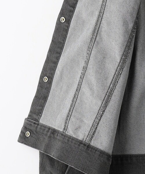 green label relaxing（グリーンレーベルリラクシング）の「TJ ノーカーラー デニムジャケット / キッズ  140cm-160C㎝ - ストレッチ -（デニムジャケット・キッズ・ブラック/コバルトブルー・150cm/160cm/140cm）」の12枚目の写真