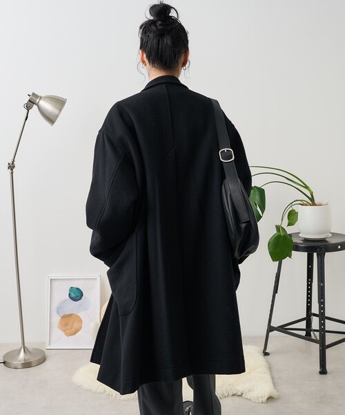 【BASISBROEK】 ダブル ウール チェスター ロング コート ブラック FREAK'S STORE（フリークスストア）の「BASISBROEK/バージスブルック