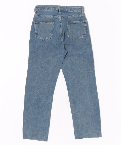 urge:(アージコロン )の「【URGE:】ハイウエスト 切りっぱなし デニムパンツ(デニムパンツ・レディース・ブラック/ブルー・SMALL/MEDIUM/LARGE/X-LARGE)」の3枚目の写真
