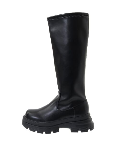 Green　Parks（グリーンパークス）の「・minia ストレッチロングブーツ（ブーツ・レディース・ブラック・L/M/S/LL）」の13枚目の写真