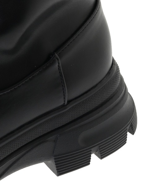 Green　Parks（グリーンパークス）の「・minia ストレッチロングブーツ（ブーツ・レディース・ブラック・L/M/S/LL）」の8枚目の写真