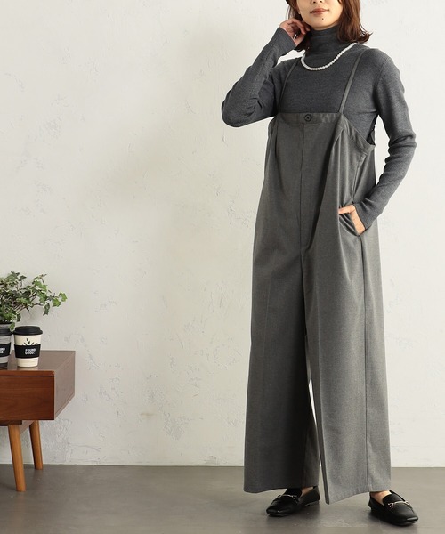 FOUND GOOD（ファウンドグッド）の「TRウラキモウキャミサロペ（サロペット/オーバーオール・レディース・グレー系/ブラック/グレー系5・M/S/L）」の12枚目の写真