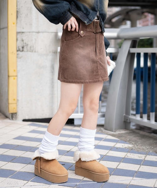 ⭐d.i.a. コーデュロイラビットファー付きミニスカート⭐サイズS⭐ コーデュロイミニスカート – WEGO ONLINE STORE